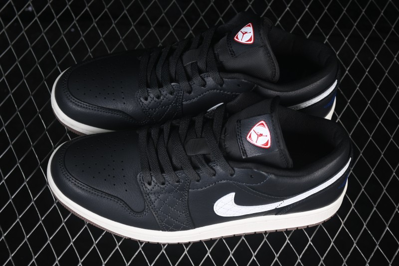 Nike Air Jordan 1 Low Retro Basketball Shoes with Classic Black and White Colorway - IO2047-001