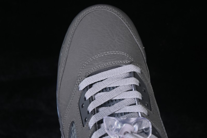 Nike Air Jordan 5 Wolf Grey Basketball Shoes with Premium Leather Upper - DD0587-002
