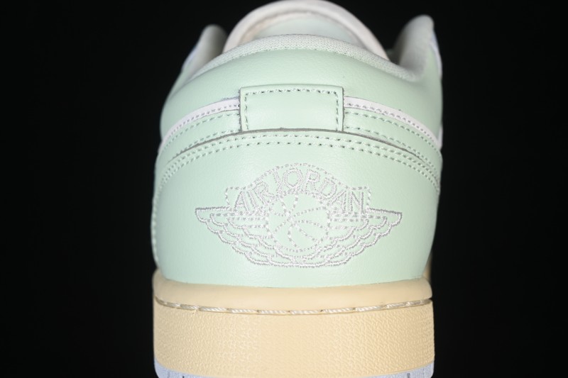 Nike Air Jordan 1 Low Retro Lifestyle Basketball Shoes with Light Blue Color Blocking - DC0774-108