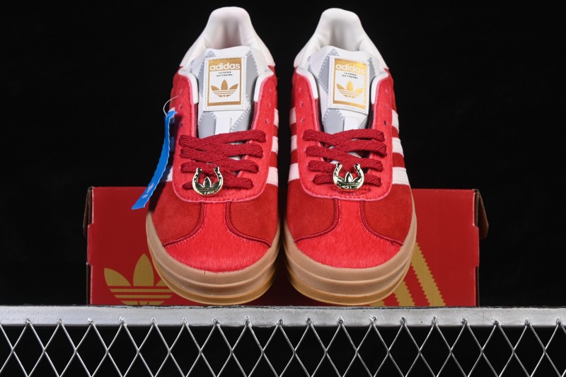 Adidas Originals Gazelle Bold Retro Skateboarding Shoes with Thick Sole and Anti-Slip Low-Top Design - KJ4293