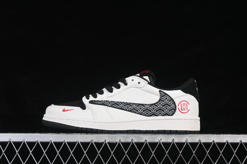 Nike Air Jordan 1 Low AJ1 Chinese Heritage Panda Edition Custom Retro Basketball Shoes - JW1188-171