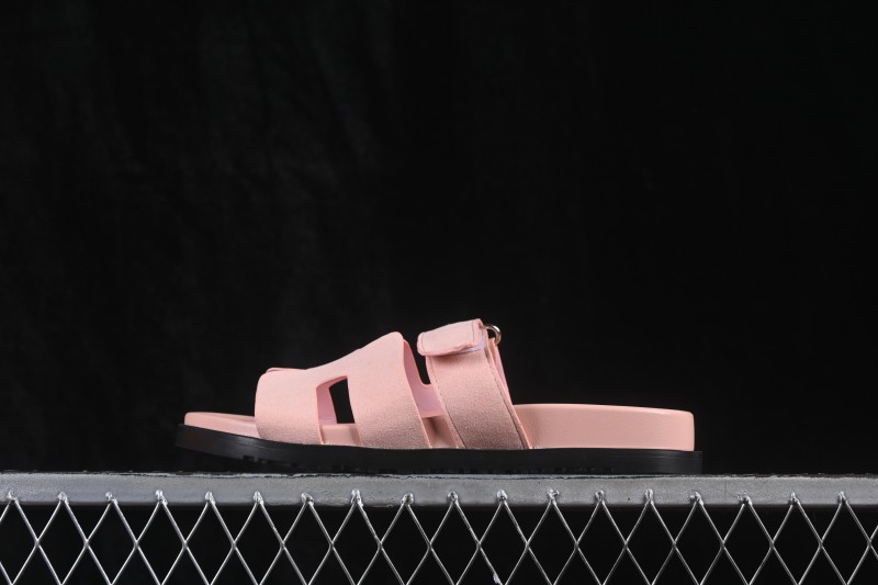 Hermes Chypre Flat Slide Sandals with Toe Loop - AJE5