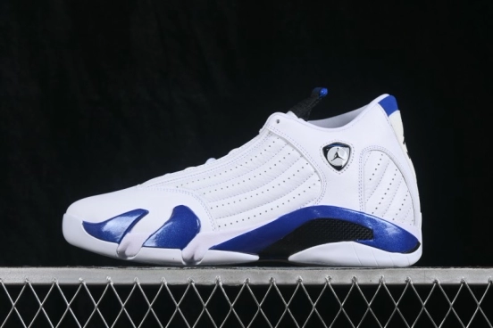 Nike Air Jordan 14 Retro Basketball Shoes with Full-Grain Suede Upper - 487471-104