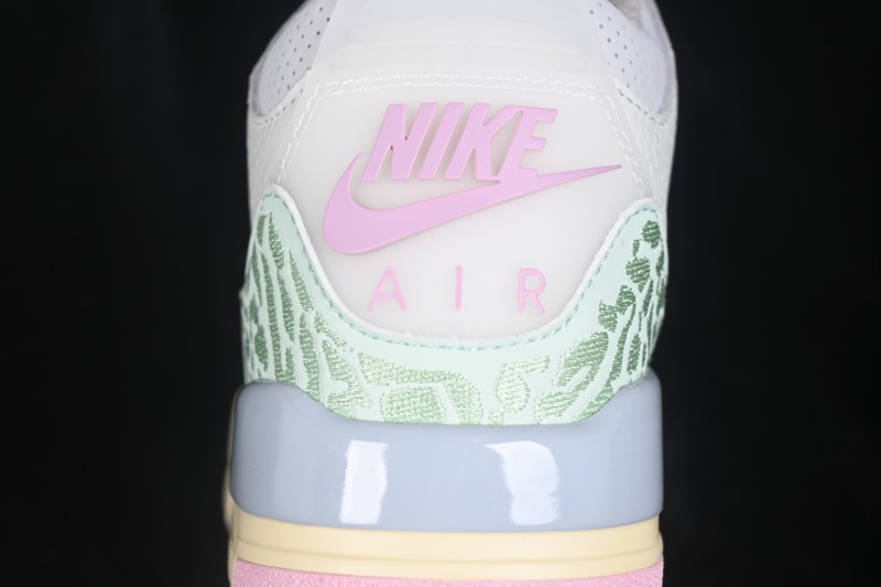 Nike Air Jordan 3 Retro Easter Running Shoes with Pastel Accents and Embroidered Cracks - IF4396-100