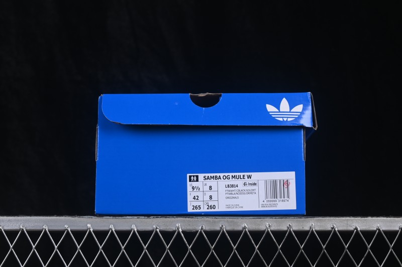 Adidas Samba OG Casual Half Slipper with Premium Leather Upper - LB3814