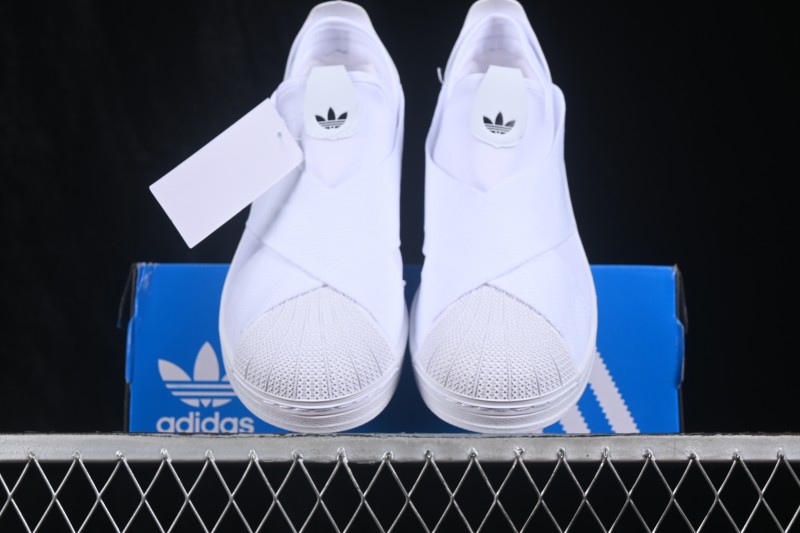 Adidas Originals Superstar Lace-Up Casual Skateboarding Shoes with Shell Toe - KH8209