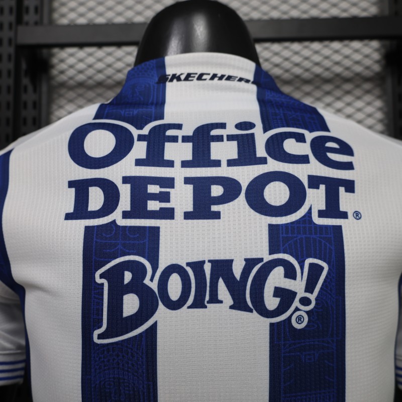 Player Version 26/27  Pachuca Home  White  Blue Jersey