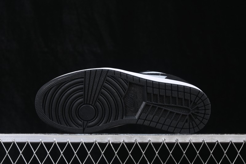 Air Jordan 1 Low Black Grey Retro Cultural Basketball Shoes - 553558-048