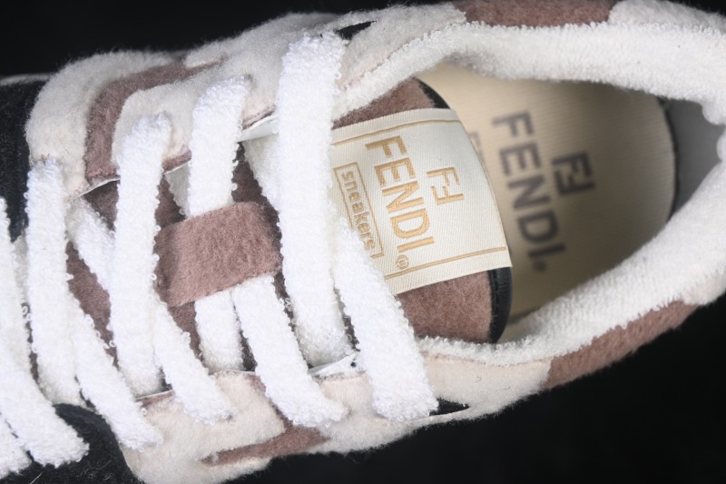 Fendi Match Round Toe Thick Sole Low Top Casual Sneakers - AHH2F1FHS