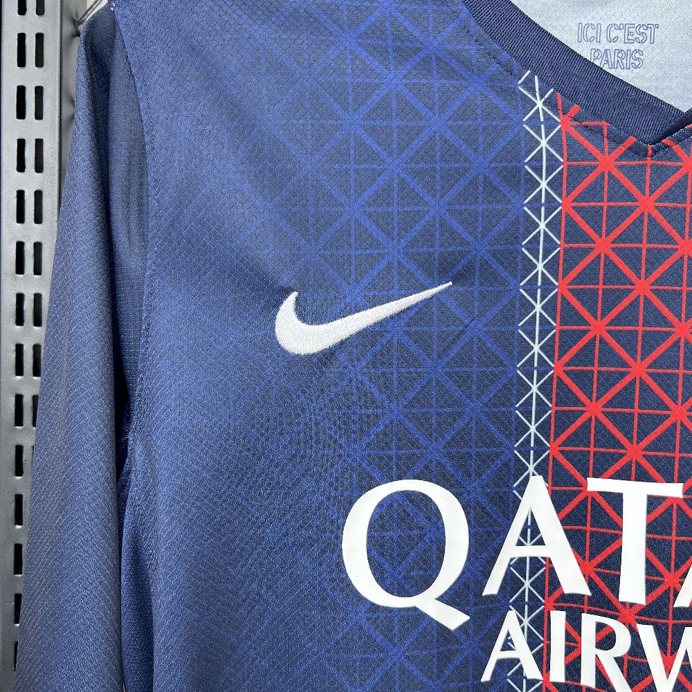 2025/26 Mens Paris Saint-Germain Home Long Sleeve Jersey