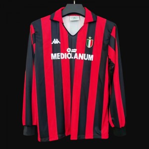 Retro 88/89 AC Milan Home Long Sleeve Jersey