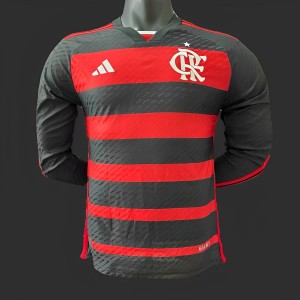 Player Version 24/25 Flamengo Home Long Sleeve Jersey