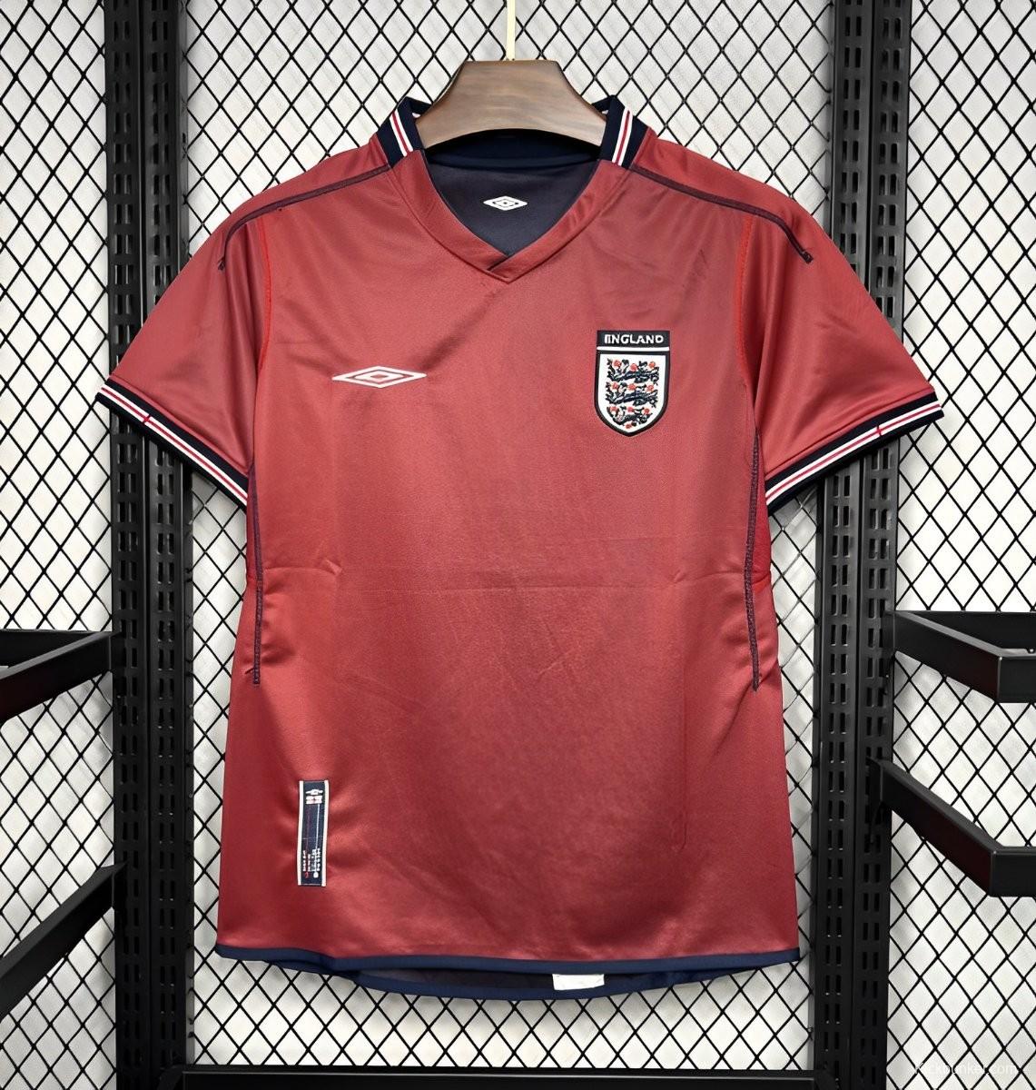 Retro 2002 England Away Jersey