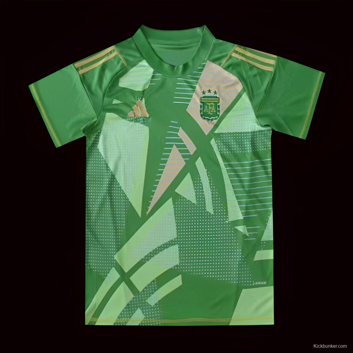 2024 Argentina Green Goalkeeper Jersey