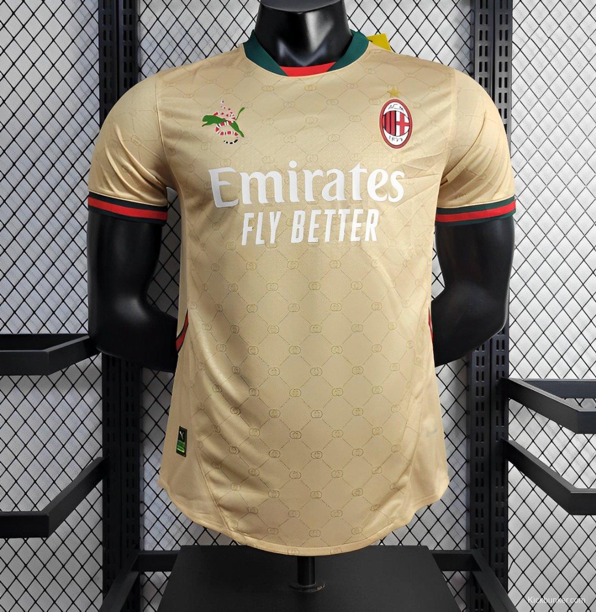 Player Version 24/25 AC Milan x Gucci Golden 125th Anniversary Jersey