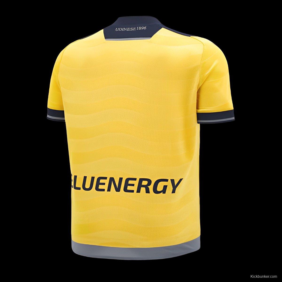 24/25 Udinese Away Yellow Jersey