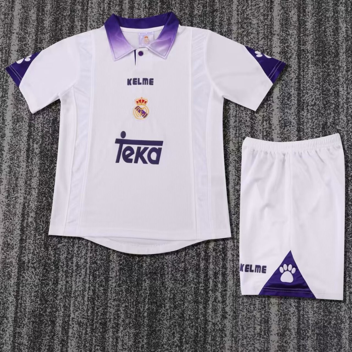 Retro Kids 96/97 Real Madrid Home Jersey
