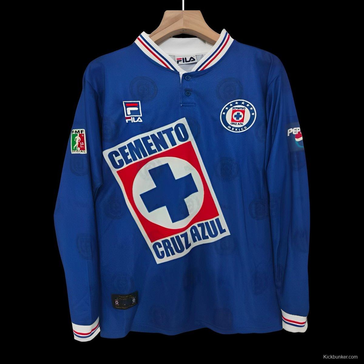 Retro 98/99 Cruz Azul Home Long Sleeve Jersey