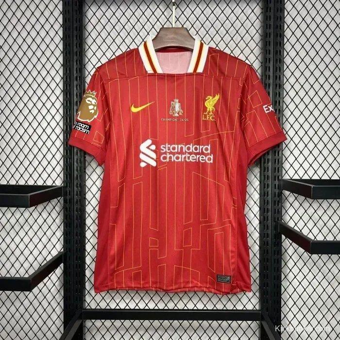 24/25 Liverpool Home Jersey With Champion Printing