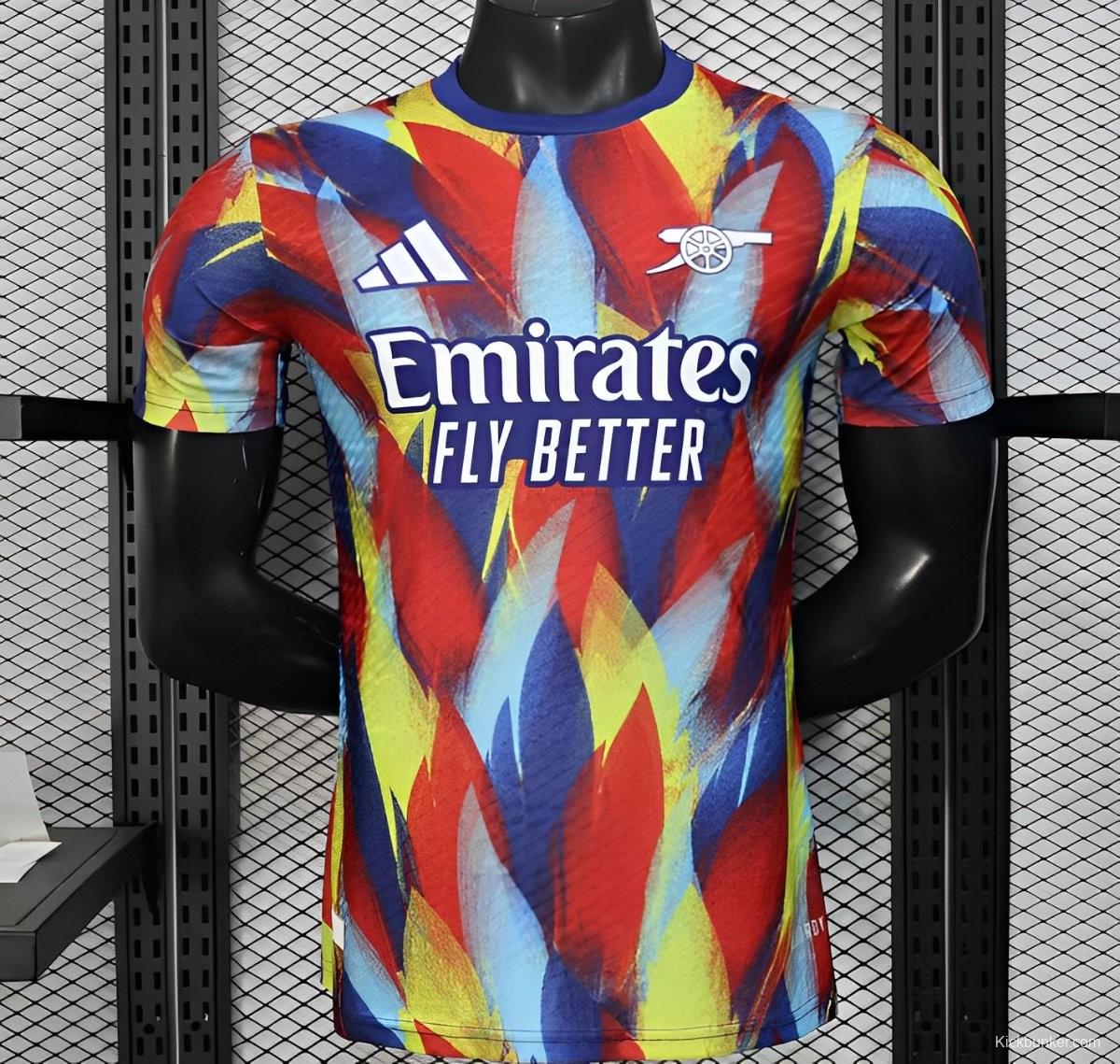 Player Version 25/26 Arsenal Multicolor Abstract Art Pattern Jersey
