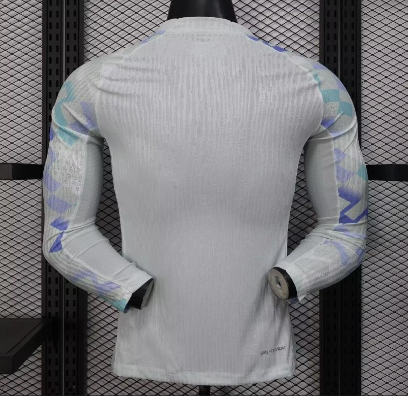 Player Version 25/26 Inter Milan Away WHITE Long Sleeve Jersey