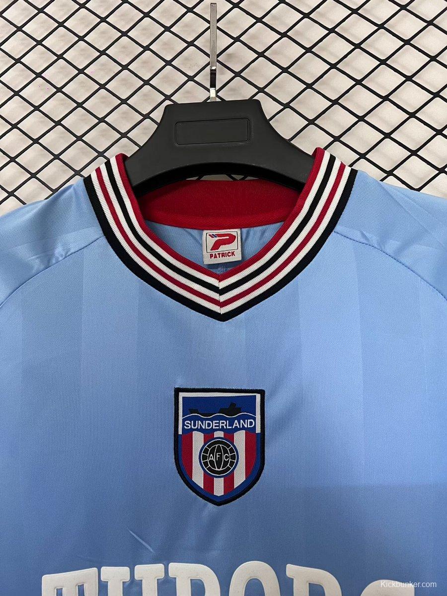 Retro 86/87 Sunderland Away Blue Jersey