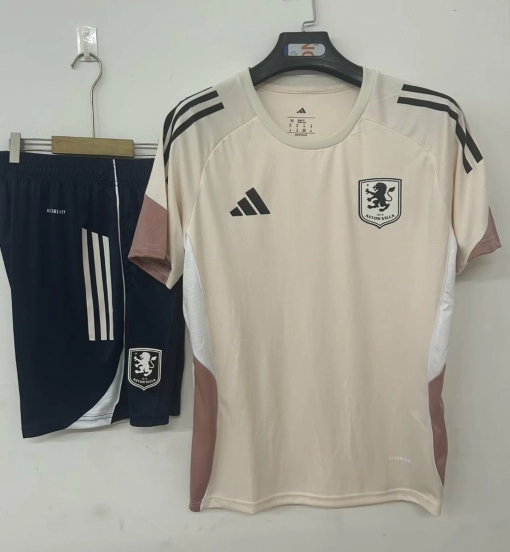 25/26 Aston Villa Pre-Match Jersey khaki+ Shorts