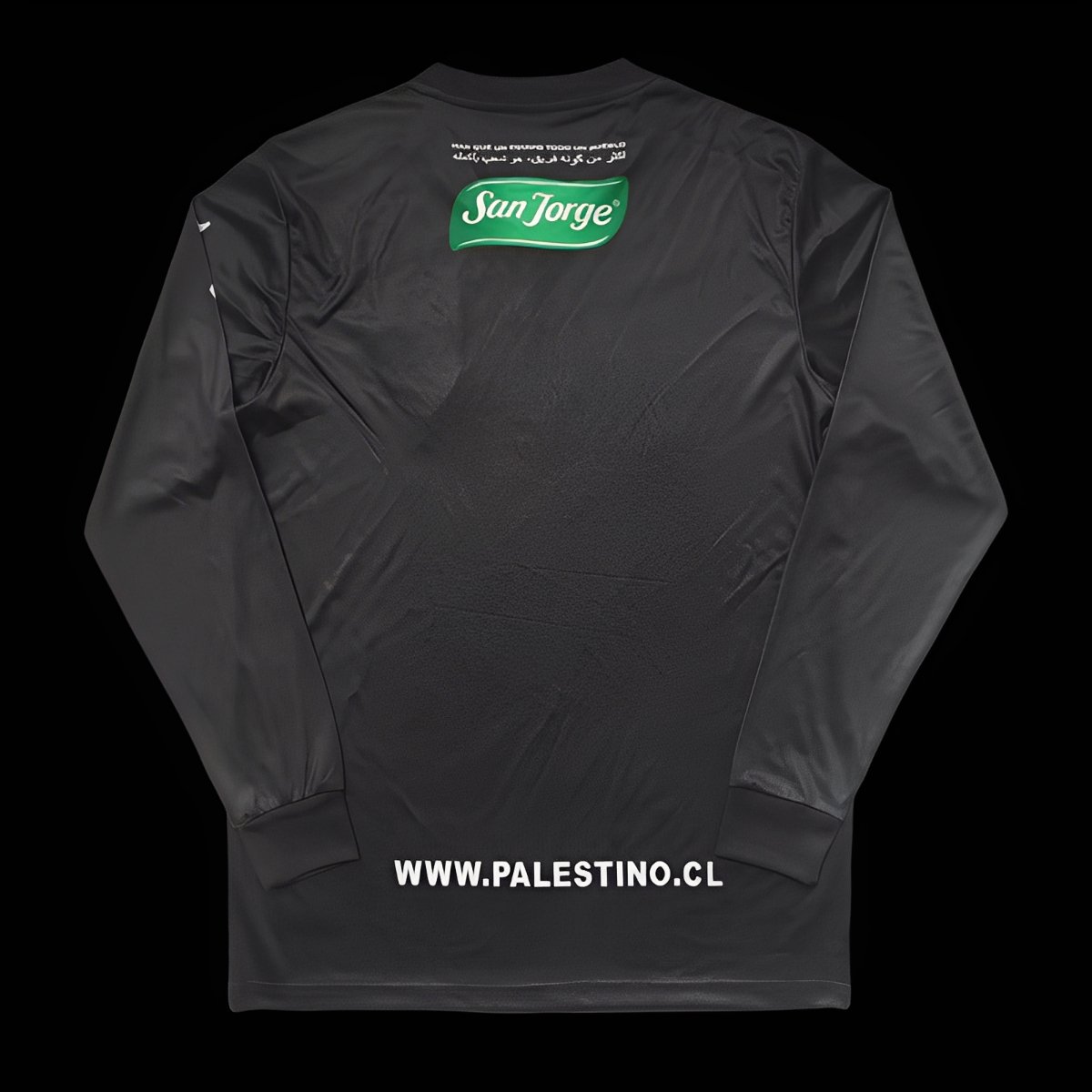Retro 22/23 CD Palestino Black Long Sleeve Jersey