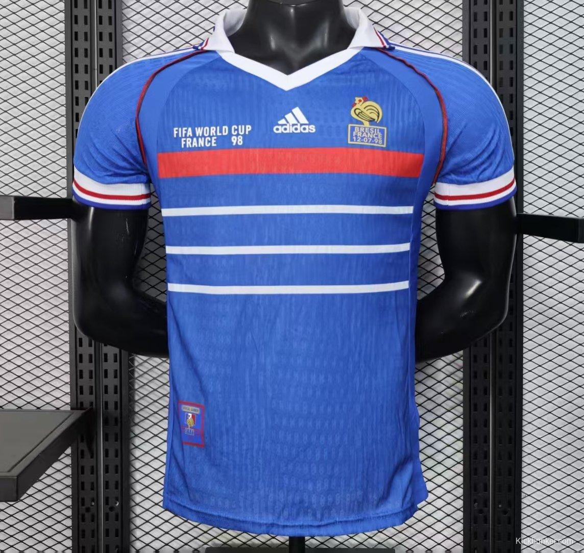 Player Version 1998 France Home Jersey