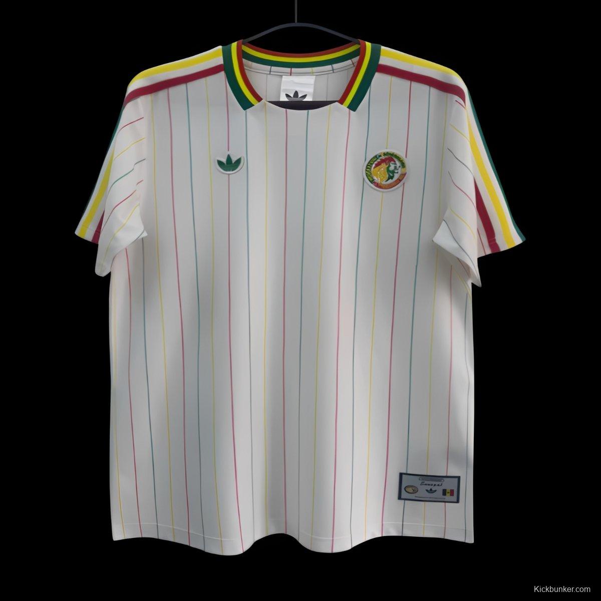 2026 Senegal Adidas Terrace Icons White Jersey