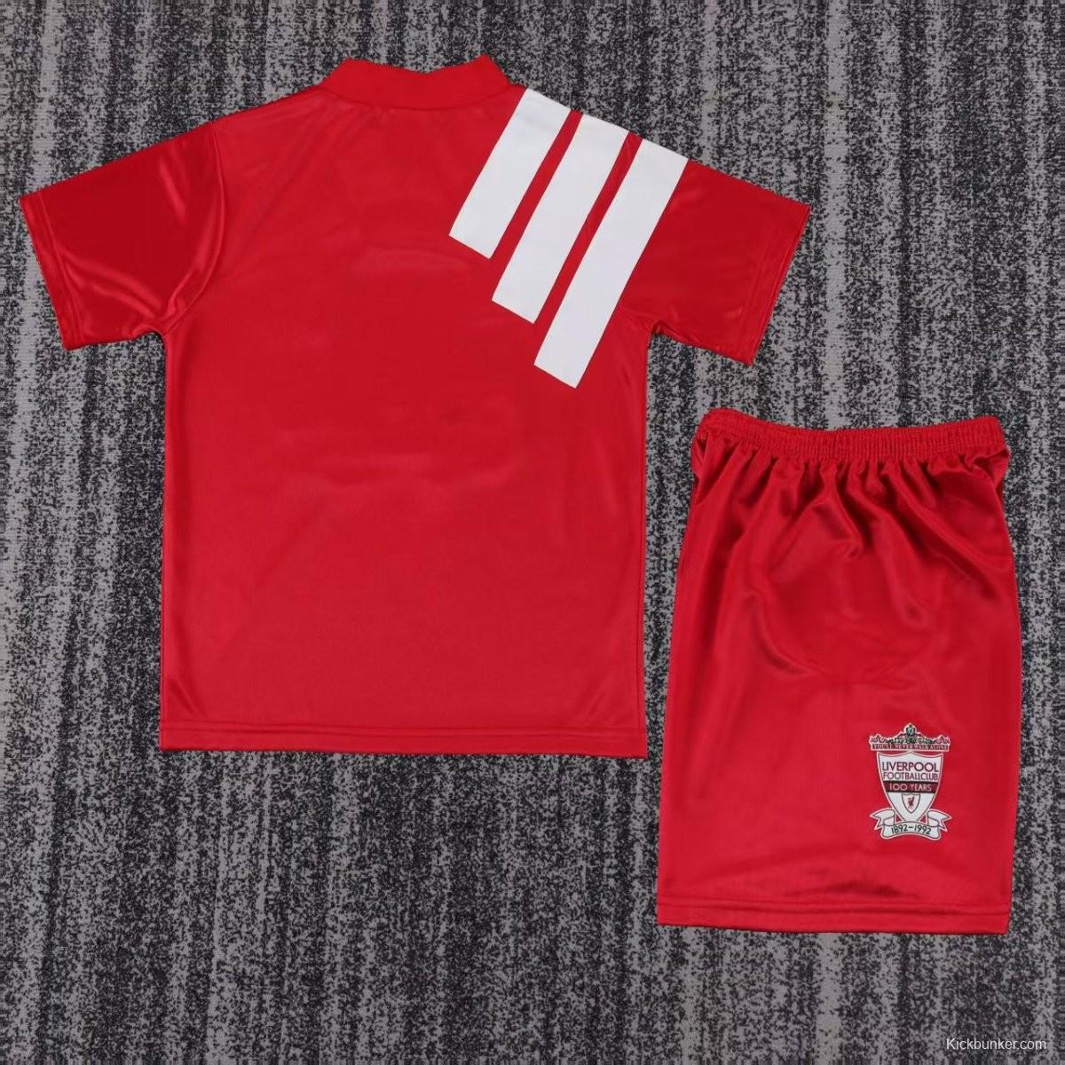 Retro 92/93 Kid Liverpool Home Jersey