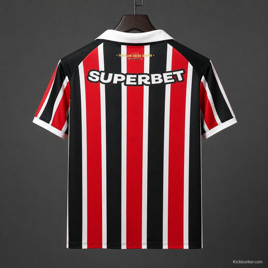 26/27 Sao Paulo Away Jersey With Full Sponsors