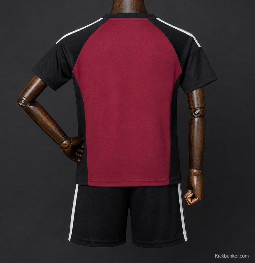 2026 Kids Spain Wine/Black Goalkeeper Jersey