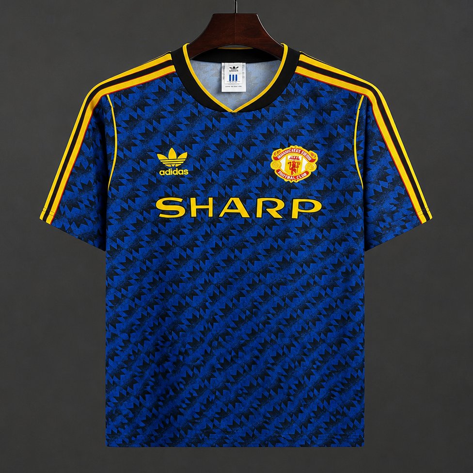 26/27 Manchester United 1990-92 Vintange Remake Away Jersey