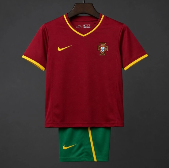 Retro Kids 2000 Portugal Home Jersey