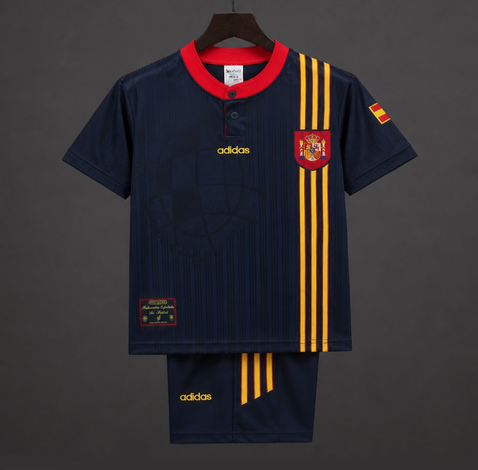 Retro Kids 1996 Spain Away Jersey