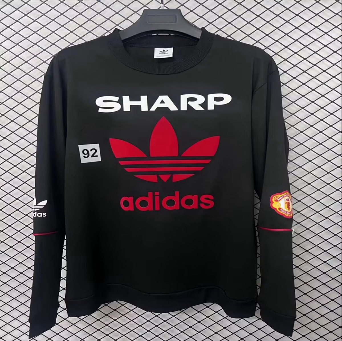 26/27 Manchester United Black Adidas Originals Bringback 90/92 Sweatshirt