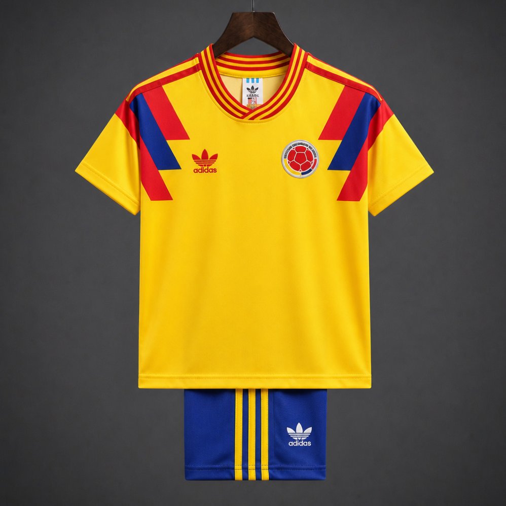 Retro Kids 1990 Colombia Home Jersey