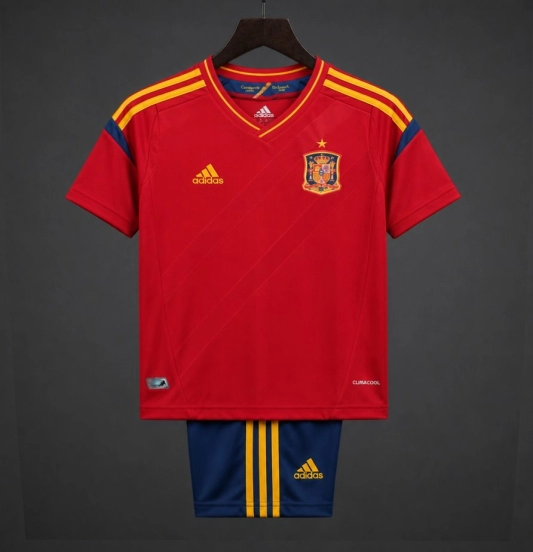 Retro Kids 2012 Spain Home Jersey
