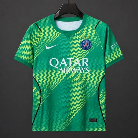 2 Stars 26/27 PSG/Paris Saint Germain Green Goalkeeper Jersey