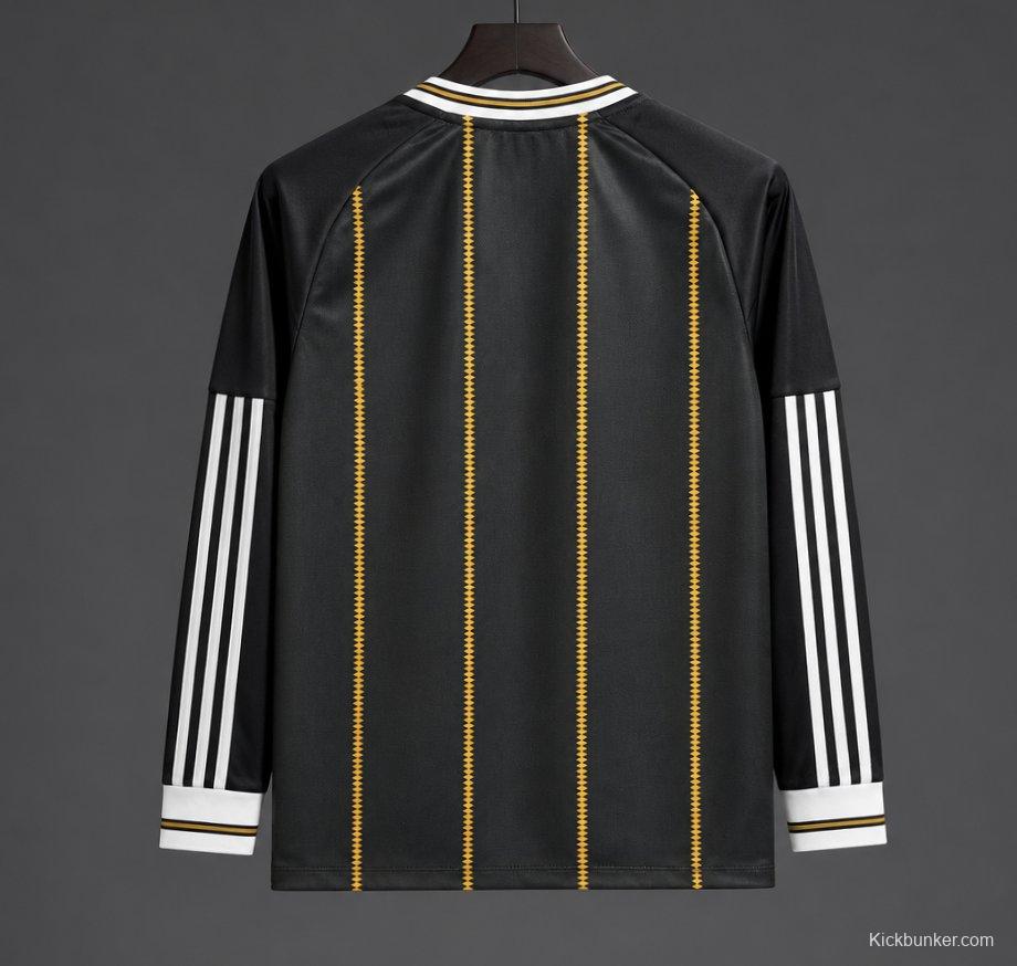 2026 Germany Away Black/Gold Long Sleeve Jersey