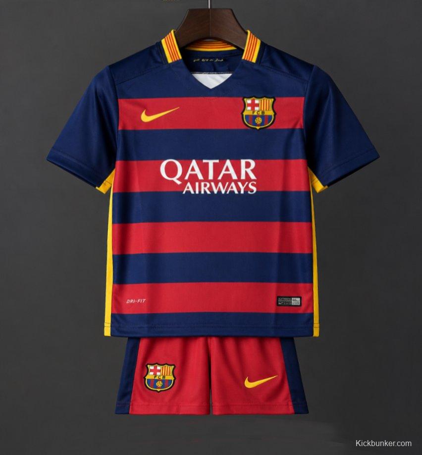 Retro Kids 15/16 FC Barcelona Home Jersey