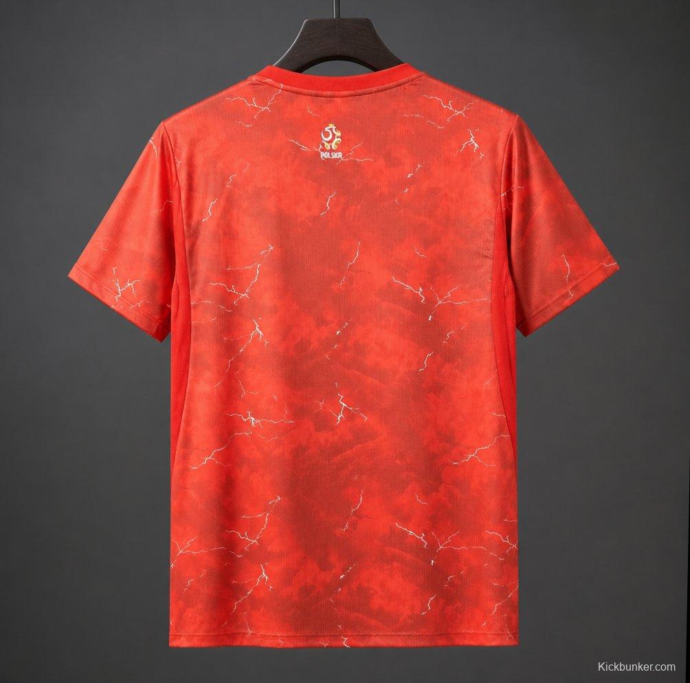 2026 Poland Away Vibrant Red Jersey