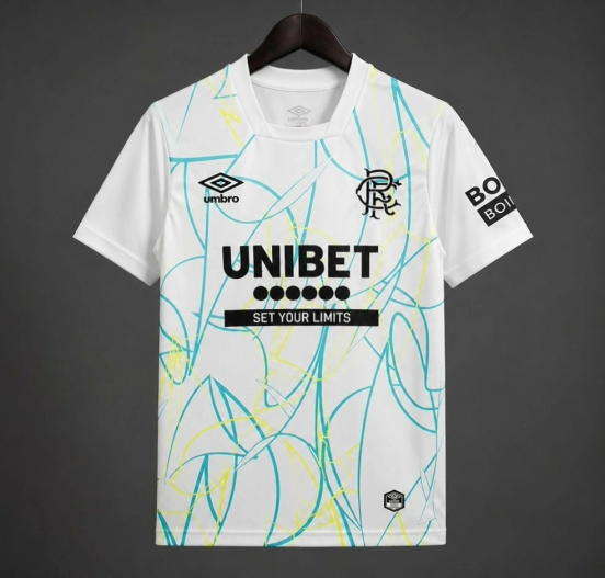 26/27 Glasgow Rangers Away Goalkeeper White Jersey