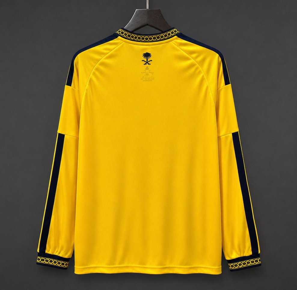 26/27 Al-Nassr Home Long Sleeve Yellow Jersey