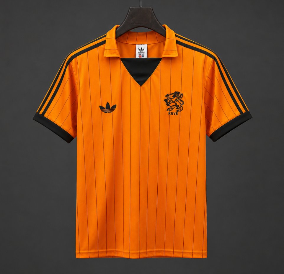Retro 1982 Netherlands Home Jersey