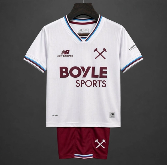 26/27 KIDS West Ham United Away White Jersey