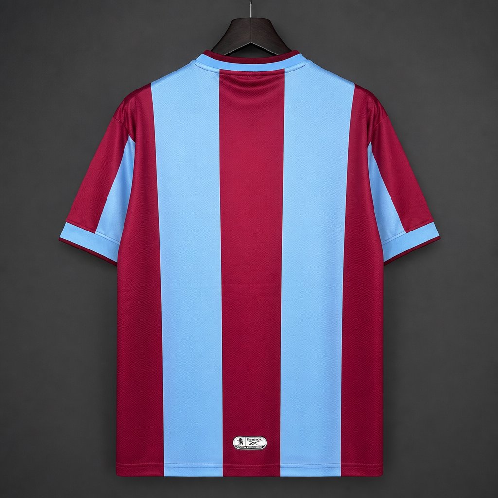 Retro 99/00  Aston Villa Claret & Sky Blue Stripes Home Jersey