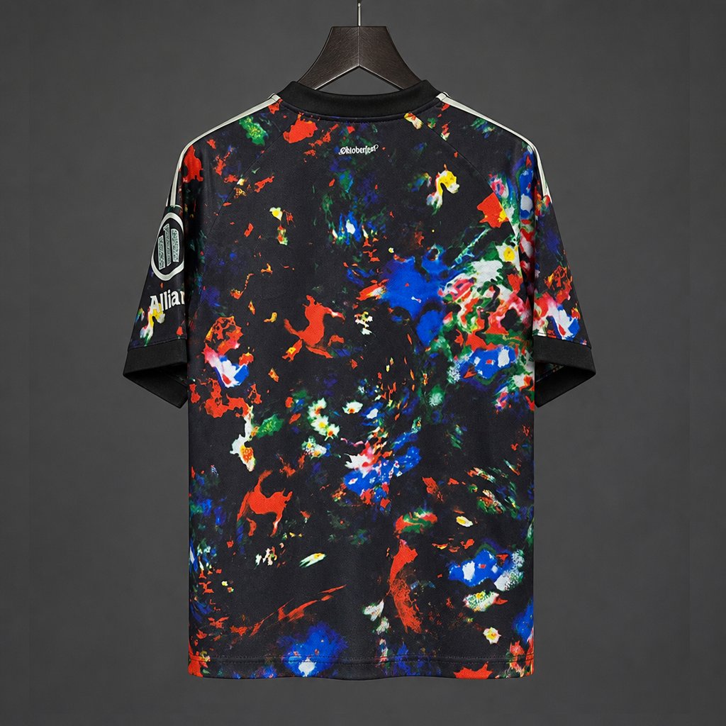 26/27 FC Bayern München Black with Colorful Abstract Splash Print Third Jersey