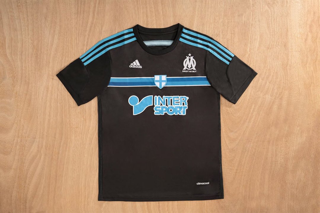Retro 14/15 Olympique Marseille Third Black Jersey